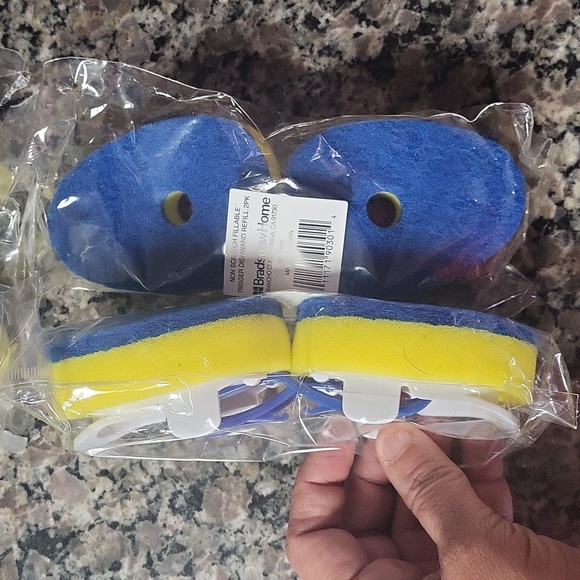 Lot of 4 NON Scratch Fillable Trigger Dishwand refill each 2 pack new sealed blu - Picture 4 of 4